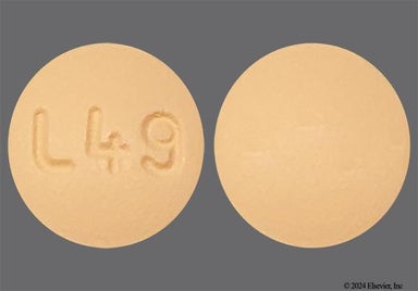 Peach Round L49 - Darifenacin Hydrobromide 15mg Extended-Release Tablet
