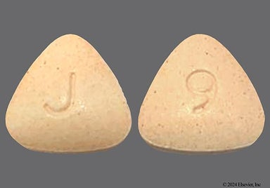 Orange Triangle J And 9 - Nebivolol 5mg Tablet