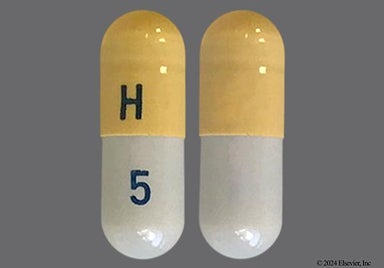 Gray And Yellow H 5 - Oseltamivir Phosphate 75mg Capsule
