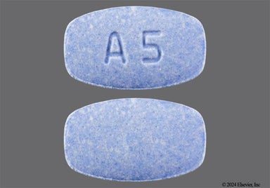 Blue Modified Rectangle A5 - Aripiprazole 5mg Tablet