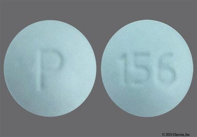 Blue Round P And 156 - Varenicline 1mg Tablet