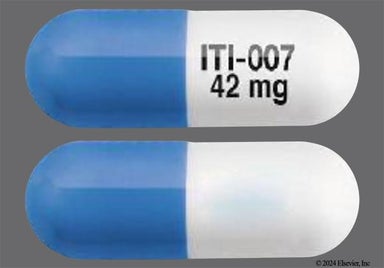 Blue And White Iti-007 42 Mg - CAPLYTA 42mg Capsule