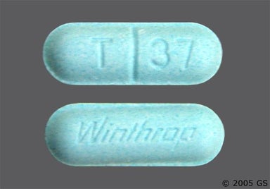Blue Oblong Winthrop - Talacen 25mg-650mg Tablet