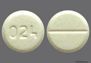 White Round 024 - Baclofen 10mg Tablet