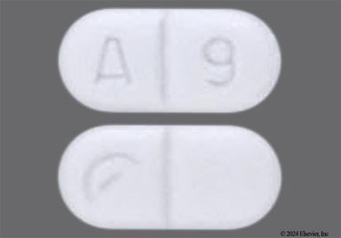 White Oblong Logo And A9 - Metoprolol Succinate 25mg Extended-Release Tablet