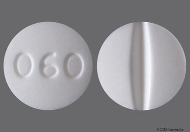 White Round 060 - Prednisone 20mg Tablet