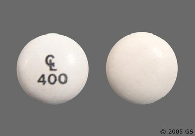 White Round CL 400 - Ergotamine Tartrate/Caffeine 1mg-100mg Tablet