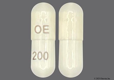 White Capsule OE 200 - Celecoxib 200mg Capsule