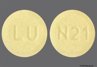 Brown Round M22 And Lu - Blisovi 24 Fe Tablet