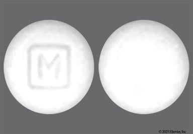 White Round M - Diphenoxylate Hydrochloride/Atropine Sulfate 2.5mg-0.025mg Tablet