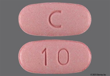 Pink Oblong 10 - Fluconazole 150mg Tablet