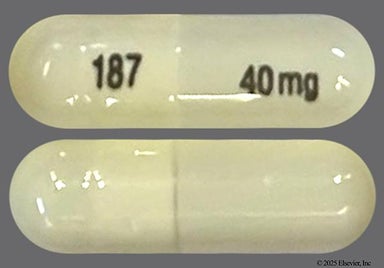 White Capsule 187 40 mg - Esomeprazole Magnesium 40mg Delayed-Release Capsule