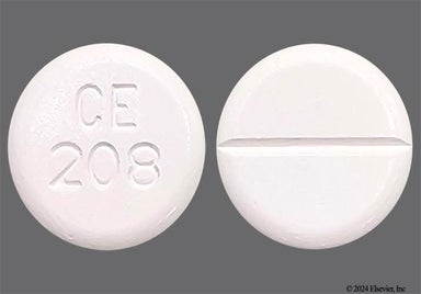 White Round Ce 208 - Sulfadiazine 500mg Tablet