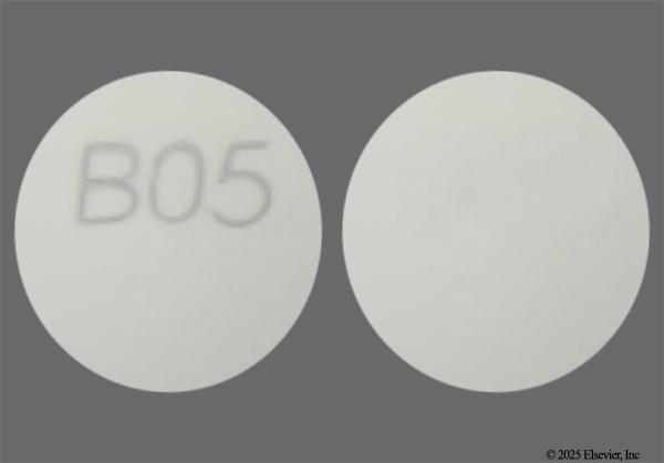 White Round B05 - ZUNVEYL 5mg Delayed-Release Tablet