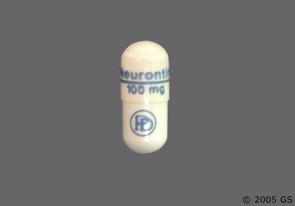 white gabapentin capsule
