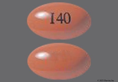 Orange-Brown I40 - Amnesteem 40mg Capsule