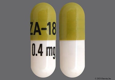 Green And Peach Za-18 0.4 Mg - Tamsulosin Hydrochloride 0.4mg Capsule