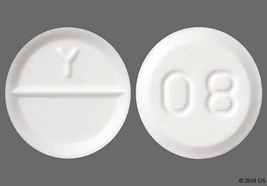 White Round 08 - Glycopyrrolate 1mg Tablet