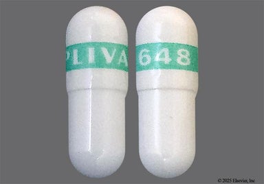 White Capsule PLIVA 648 - Fluoxetine Hydrochloride 20mg Capsule