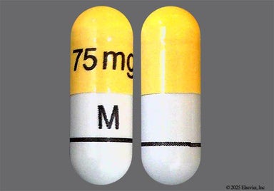 Yellow And Gray 75 Mg M - Oseltamivir Phosphate 75mg Capsule