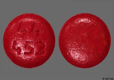 Red Round 44 453 - Quality Choice Sinus Congestion PE Maximum Strength Non-Drowsy 10mg Tablet