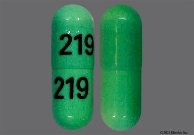 Green Capsule 219 219 - Cephalexin 500mg Capsule