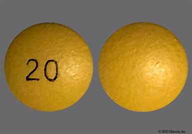 Yellow Round 20 - Rabeprazole Sodium 20mg Delayed-Release Tablet