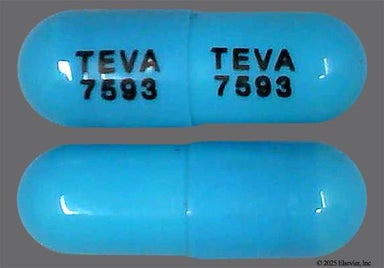 Blue Teva 7593 Teva 7593 - Atomoxetine 40mg Capsule