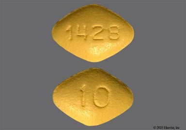Yellow Diamond 1428 And 10 - Farxiga 10mg Tablet
