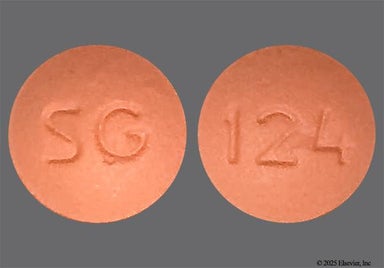 Pink Round Sg And 124 - Clopidogrel 75mg Tablet