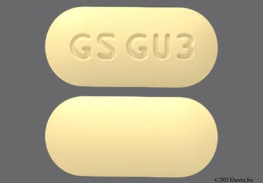 Yellow Oblong Gs Gu3 - BLUJEPA 750mg Tablet