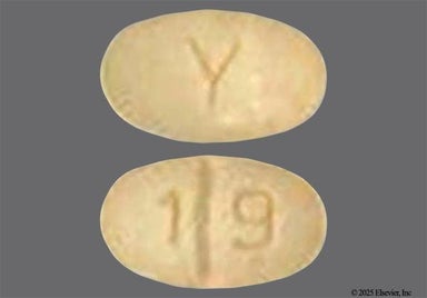 Peach Oval 1 9 And Y - Alprazolam 0.5mg Tablet