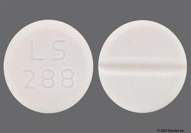White Round Ls 288 - Baclofen 10mg Tablet