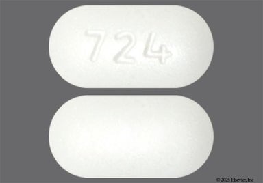 White And Yellow Oblong 724 - GNP Fexofenadine Hydrochloride/Pseudoephedrine Hydrochloride 60mg-120mg 12 Hour Extended-Release Tablet