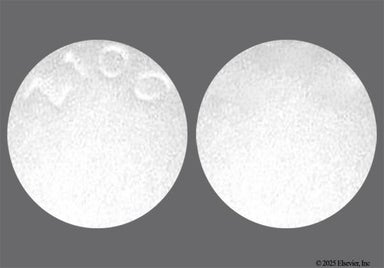 White Round Z 100 - Caprelsa 100mg Tablet