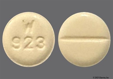 White Round W 923 - Enalapril Maleate 2.5mg Tablet