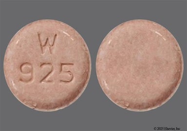 Pink Round W 925 - Enalapril Maleate 10mg Tablet