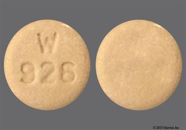 Beige Round W 926 - Enalapril Maleate 20mg Tablet