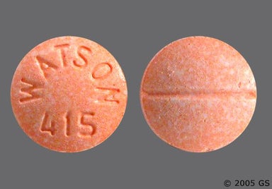 Peach Round WATSON 415 - Estropipate 1.5mg Tablet