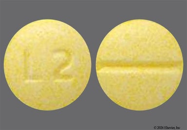Yellow Round L2 - Methotrexate Sodium 2.5mg Tablet