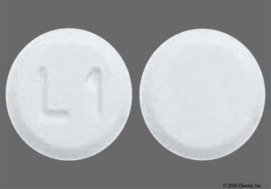 White Round L1 - Chlorthalidone 25mg Tablet