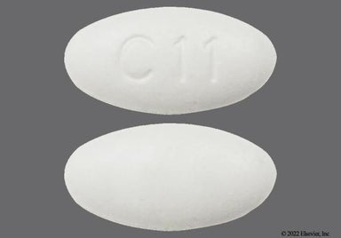 White Oval C11 - Ibuprofen 800mg Tablet