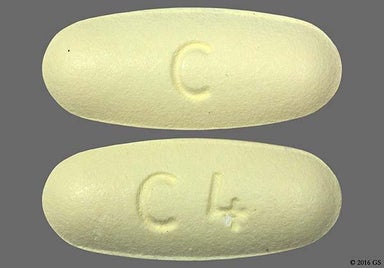 Yellow Oval C And C 4 - Valsartan 160mg Tablet