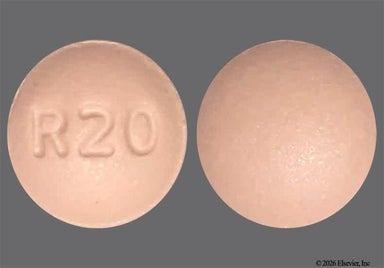 Pink Round R20 - Rosuvastatin Calcium 20mg Tablet