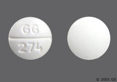 White Round GG 274 - Isoxsuprine Hydrochloride 10mg Tablet