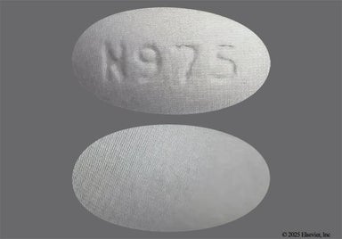 Purple And White Oval N975 - Sacubitril/Valsartan 24mg-26mg Tablet