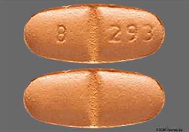 Beige Oval B 293 - Oxcarbazepine 300mg Tablet