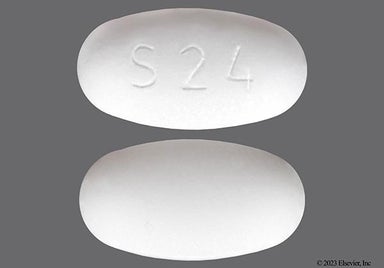 White Oblong S24 - SUTAB 1.479g-0.225g-0.188g Tablet