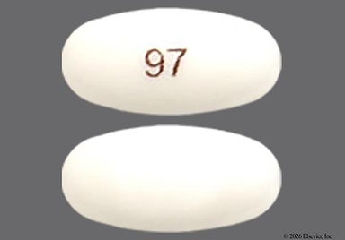 White Oval 97 - Pantoprazole Sodium 40mg Delayed-Release Tablet