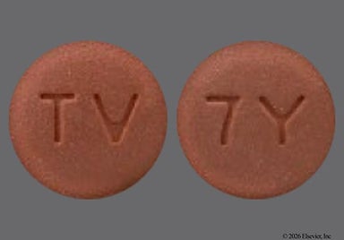Brown Round 7Y And Tv - Sitagliptin 100mg Tablet